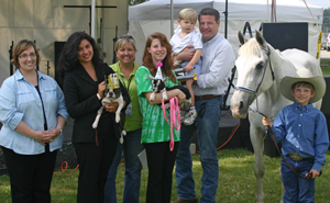 Dunn with King County Fair "King Critter" and his court