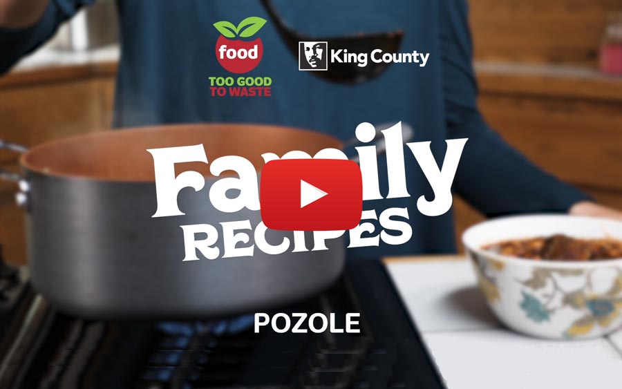 Learn a family recipe (pozole) and waste less food! (YouTube)