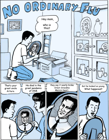 No Ordinary Flu comic book from Public Health - Seattle & King County