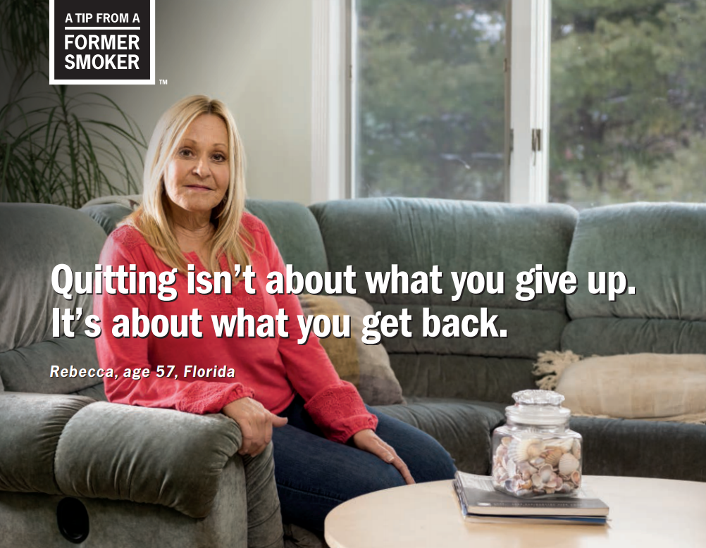 Rebecca: Quitting isn’t about what you give up. It’s about what you get back.