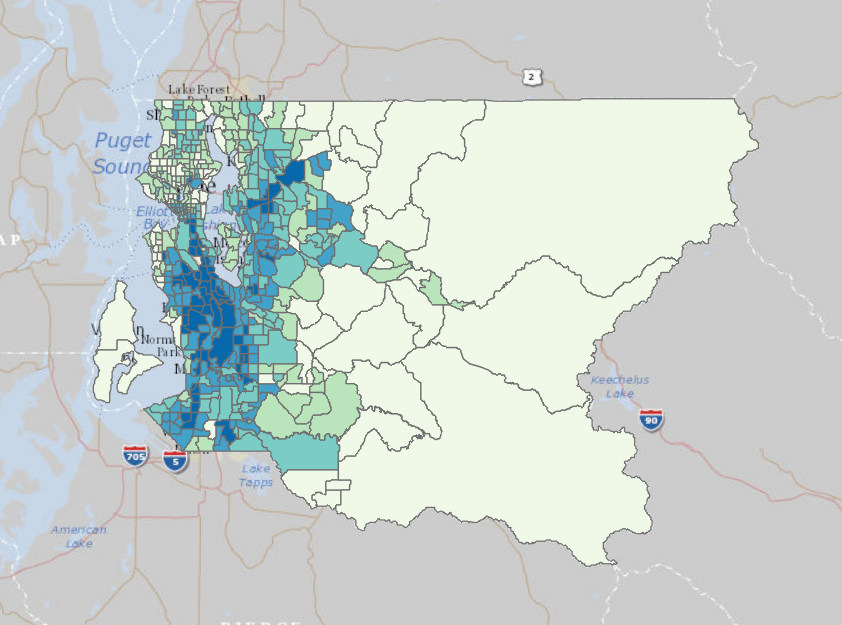 Maps Of King County Demographics King County Washington 8647