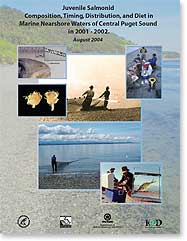 Juvenile salmon composition, timing, distribution and diet in Central Puget Sound