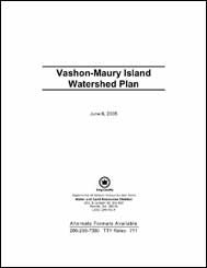 Vashon-Maury Island Watershed Plan - cover