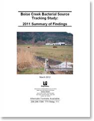 Cover, Boise Creek Bacterial Source Tracking Study