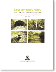 Cover - East Hylebos Creek 2001 Monitoring Program Final Report