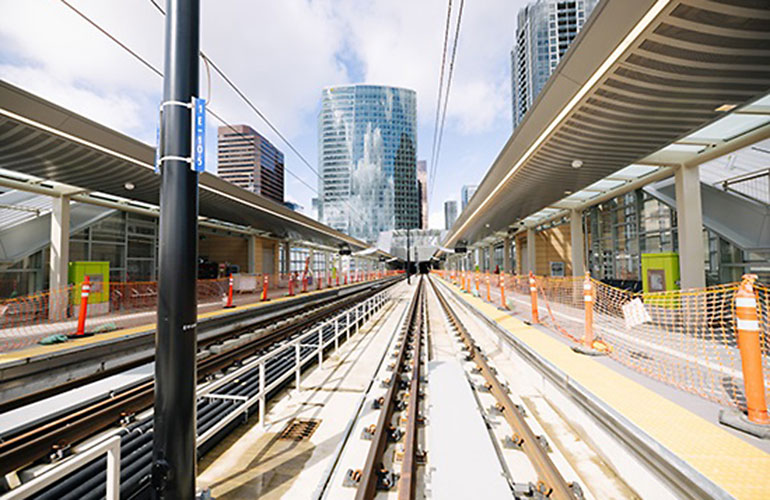 Light Rail station.