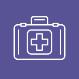 Icon of a medical suitcase.