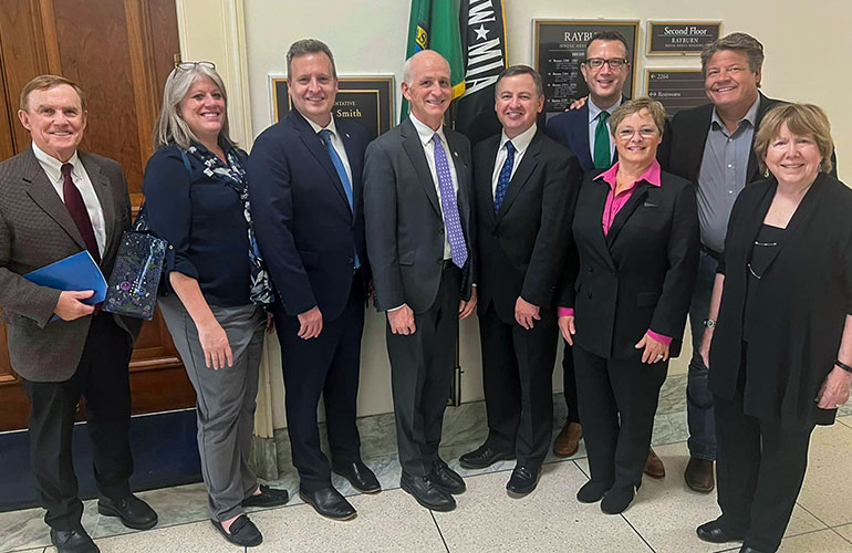 Councilmembers pose for a group photo in Washington DC.