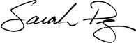 Signature of Councilmember Sarah Perry