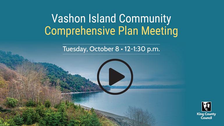 Video of Vashon Island Comprehensive Plan Meeting October 8 2024.
