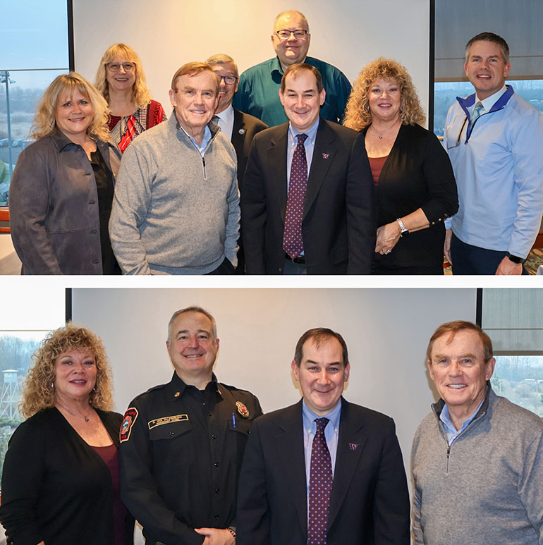 Group photo with UW Medicine CEO Doctor Tim Dellit.