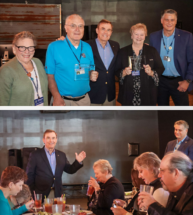 Group photo with Beverly Triplett and Dick Hayek.