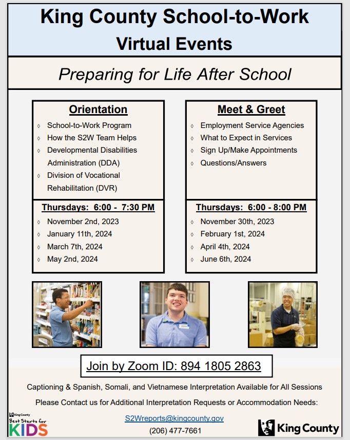 Prep for Life After School Flyer (English)