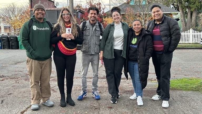 King County project manager with five people representing community-based organizations.