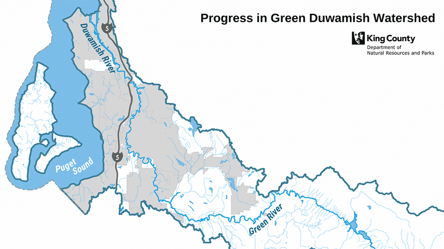Map animation - progress in the Green-Duwamish Watershed