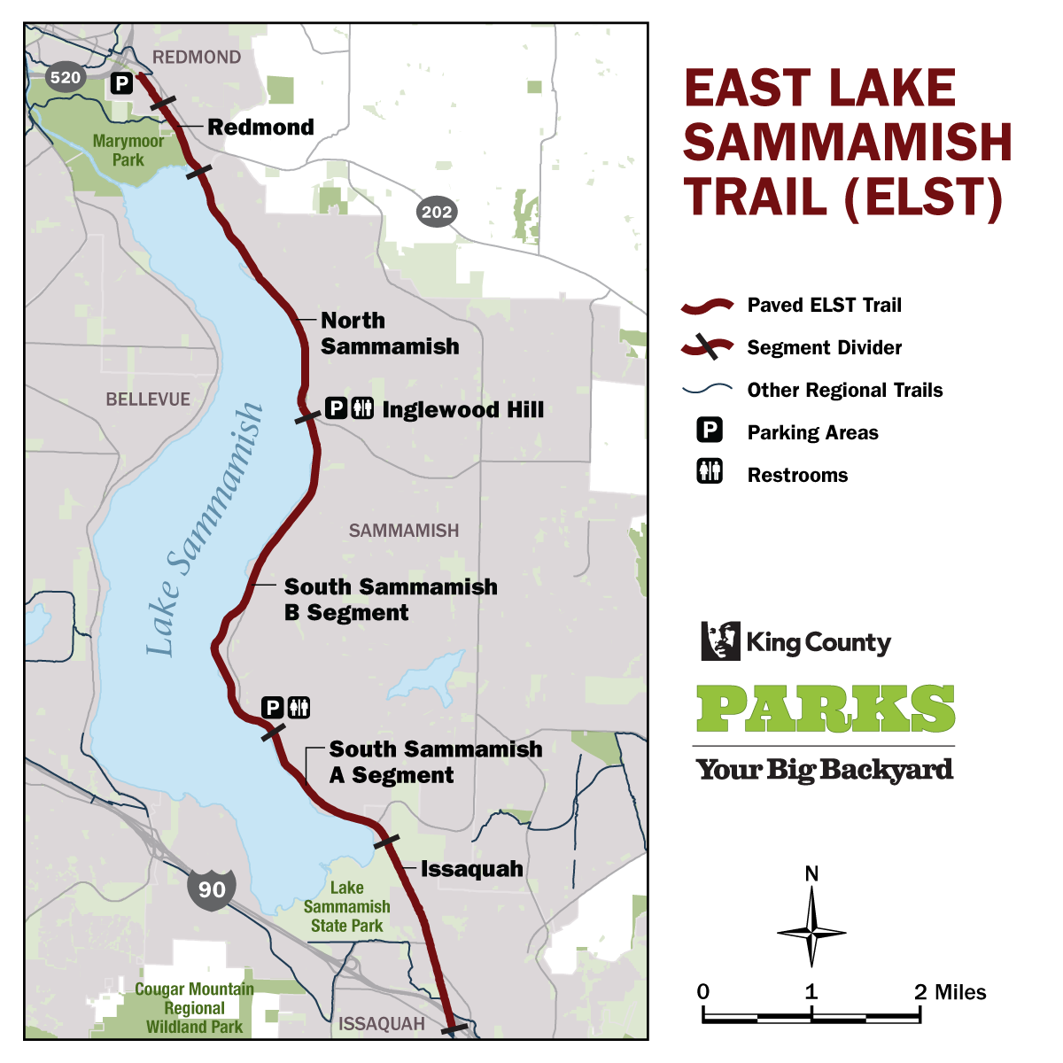 Now Open King County Completes East Lake Sammamish Trail Contributing   2023 10 05 Elst Trail Map 