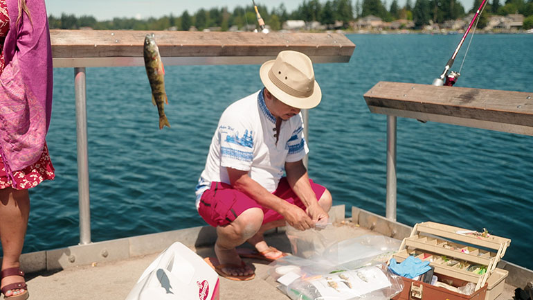 Community fishing research participant