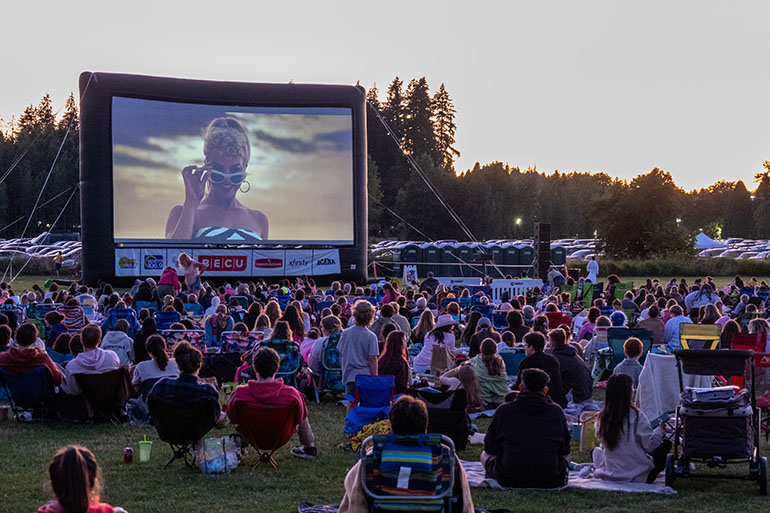 Barbie is on the big screen at Movies at Marymoor Park