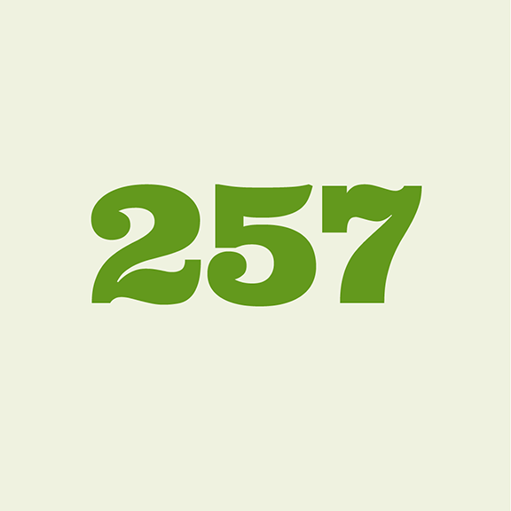 257 projects funded