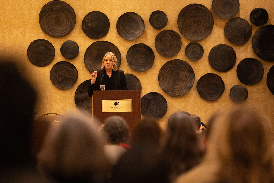 Executive Braddock speaking at the Regional Utility Rate Summit