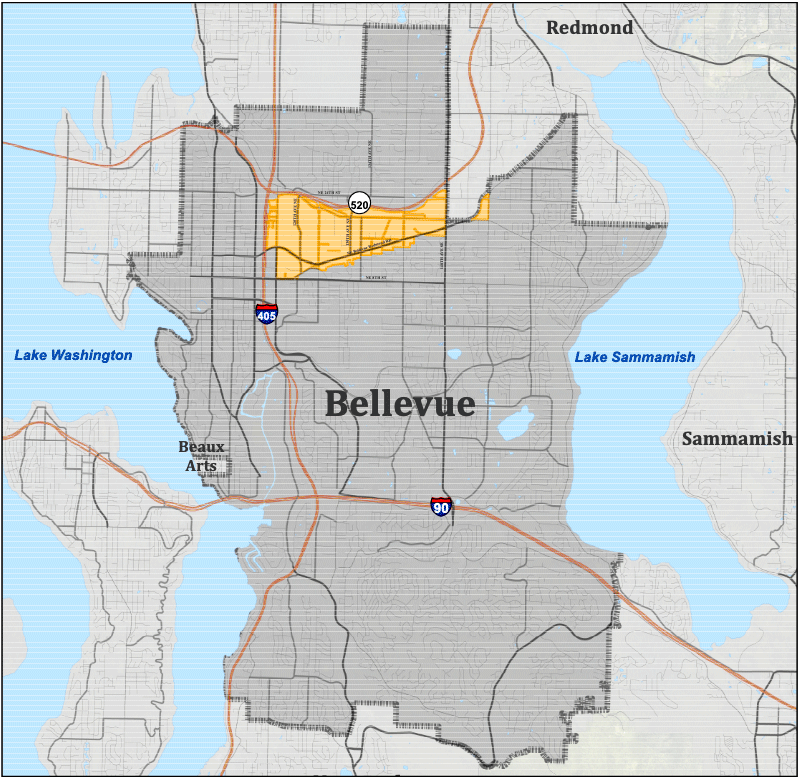 Bel-Red TDR Receiving Area City of Bellerue-Bel-Red Subarea TR Receiving Area