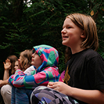 Kids at Camp Sealth on Vashon Island - click, tap or enter to read the news