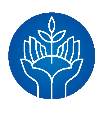 Icon illustration of two hands holding a seedling.