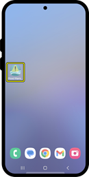 Home screen with app shown