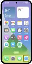 iPhone home screen