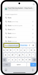 iPhone search bar