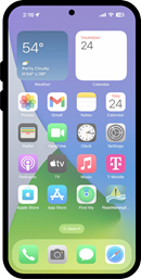 Home screen with app installed