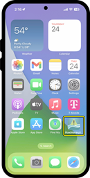 iPhone home screen