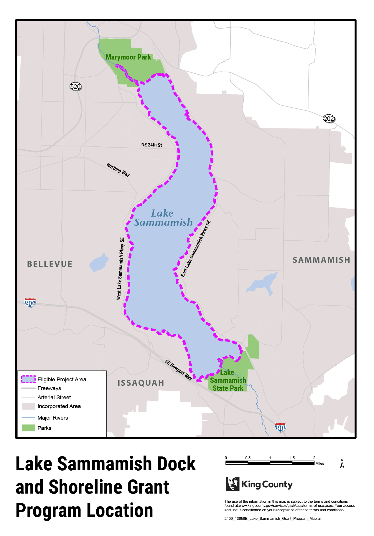 The shoreline around Lake Sammamish includes 4 municipalities: Redmond, Sammamish, Issaquah, and Bellevue.