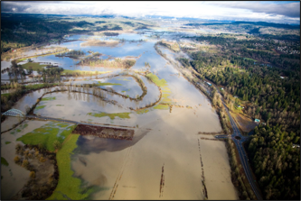 Lower Snoqualmie Basin flooded in 2015 (near Duvall)