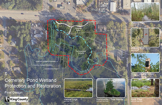 Click, tap or enter to open the final design plan for Cemetery Pond wetland protection and restoration