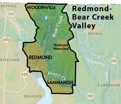 Redmond-Bear Creek groundwater management area map
