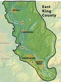 East King County groundwater management area map
