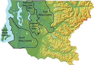 King County groundwater management area map