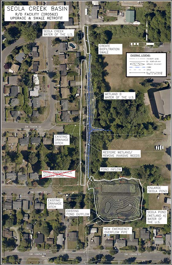 Seola Creek project aerial map.