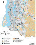 Map of landslide hazard drainage areas in King County