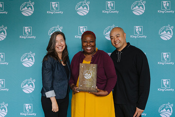 Golden Bricks Events, a culturally-rooted and equity-centered event organizer is honored with the Leader in Outdoor Recreation Award at the Green Globes for its Refuge Outdoor Festival in Carnation