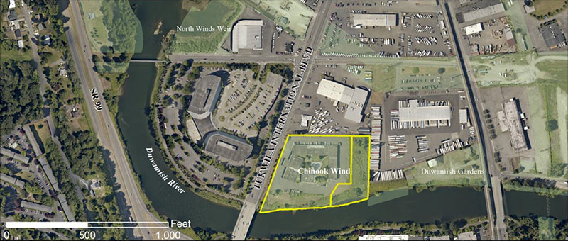 Chinook Wind Mitigation Project Pre-Construction Aerial