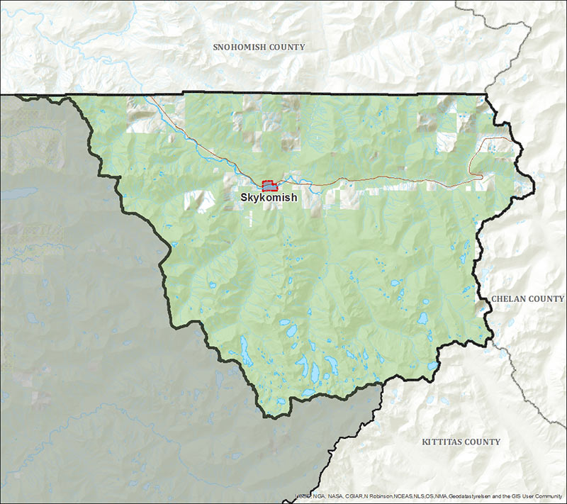 Map of Skykomish Service Area