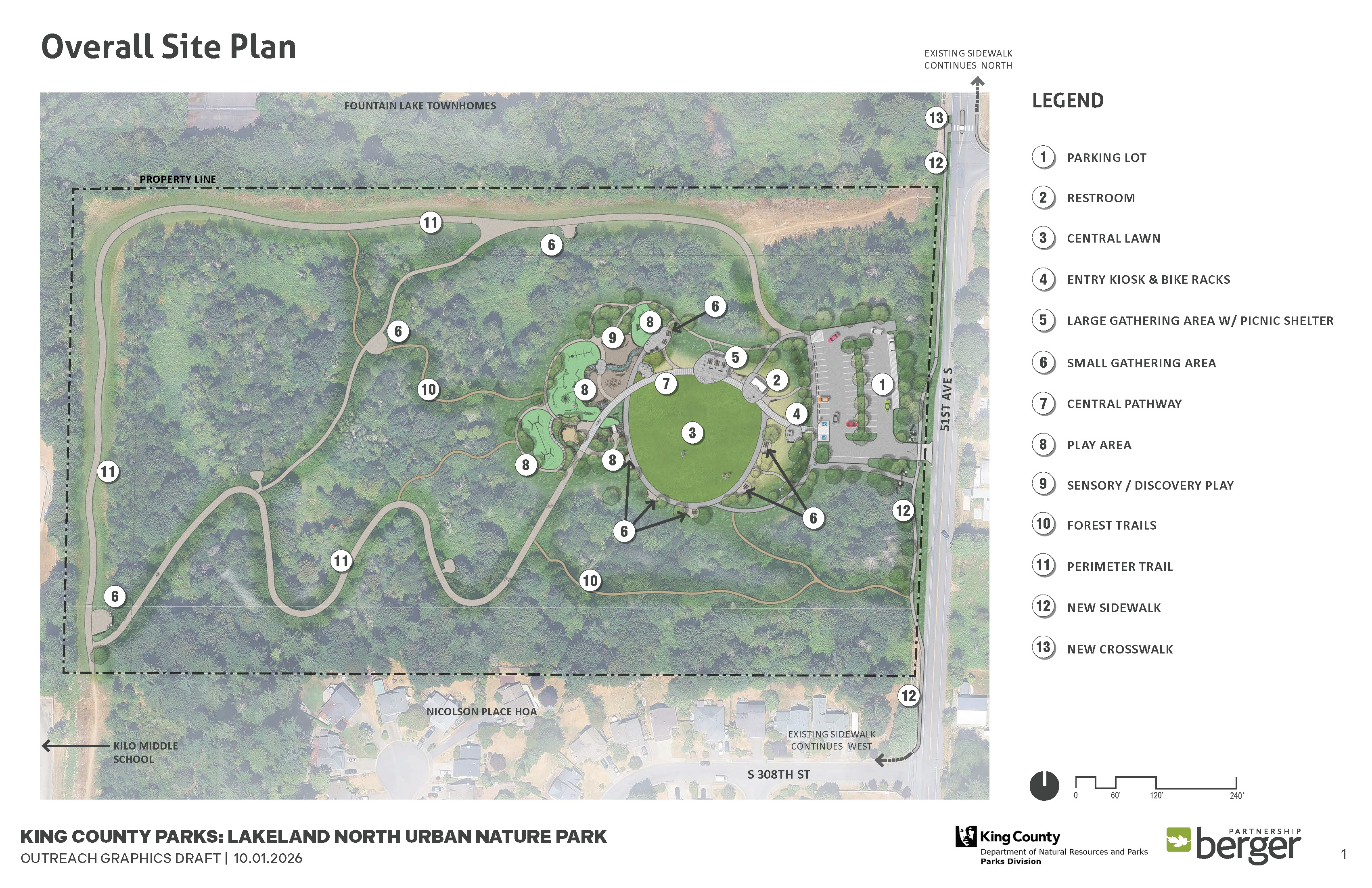 Graphic of the overall park design