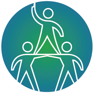 King County True North and Values icon: We are one team