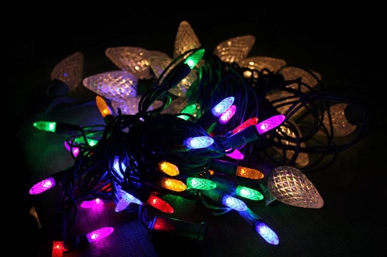 LED holiday lights are energy efficient and save money