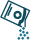 drawing of a box pouring dots