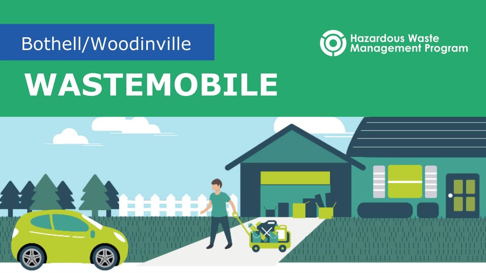 The Wastemobile will visit the Bothell and Woodinvillel area, offering free hazardous waste disposal for residents and businesses.