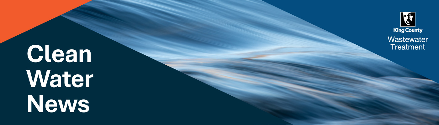Clean Water News logo on the blue background