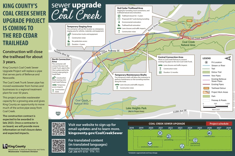 Map of the Coal Creek project area. 